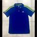 Adidas Shirts & Tops | Adidas 3-Stripes Polo Shirt Boys Size 10-12 | Color: Blue/Yellow | Size: Boys (10-12)