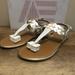 American Eagle Outfitters Shoes | American Eagle Metallic Sandals | Color: Tan/White | Size: 7