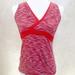 Lululemon Athletica Tops | Lululemon Racerback Top With Lace Inserts | Color: Orange/Red | Size: 8