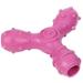 Pink 'Tri-Chew' Treat Dispensing and Chewing Interactive TPR Dog Toy, Small