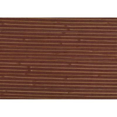 Kenneth James Shou Burgundy Grasscloth Wallpaper