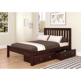 Donco Kids Full Size Contempo Bed with Dual Under Bed Drawers