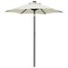 vidaXL Parasol with LED Lights Sand 78.7"x83.1" Aluminum