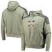 Men's adidas Olive Mississippi State Bulldogs Military Appreciation Salute To Service AEROREADY Pullover Hoodie