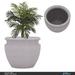 Los Angeles Cast Stone Concrete Pot Planter Concrete in Gray | 21.25 H x 27.5 W x 27.5 D in | Wayfair LACS-PL-27 1/2 X 21 1/4_6