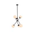 Elegant Lighting Axl 24 Inch 6 Light Chandelier - LD657D24BK