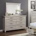Tiwo Transitional White 2-piece 8-Drawer Dresser and Mirror Set by Furniture of America