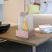 HOMCOM Freestanding Tabletop Ventless Bio Ethanol Fireplace Glass