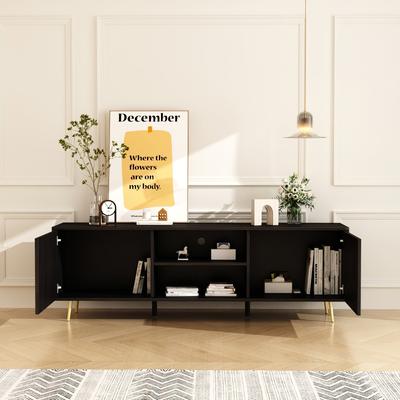 Entertainment Centers TV Stand With 2 Doors