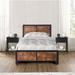 Taomika 3-piece Wood Platform Bed and Nightstand Set