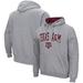 Men's Colosseum Heather Gray Texas A&M Aggies Arch & Logo 3.0 Pullover Hoodie
