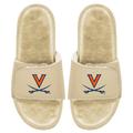 Men's ISlide Tan Virginia Cavaliers Dune Faux Fur Slide Sandals