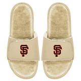 Men's ISlide Tan San Francisco Giants Dune Faux Fur Slide Sandals
