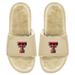 Men's ISlide Tan Texas Tech Red Raiders Dune Faux Fur Slide Sandals