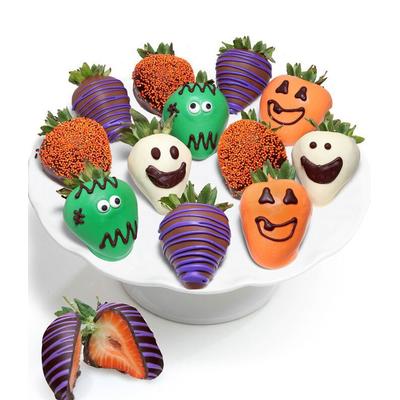 Halloween Chocolate Covered Strawberries - 12 Pieces