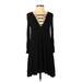 American Eagle Outfitters Casual Dress - A-Line: Black Print Dresses - Women's Size Small