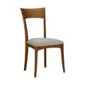 Copeland Furniture Ingrid Side Chair Genuine Leather in Brown | 37.5 H x 19.75 W x 22 D in | Wayfair 8-ING-20-43-Linen Sesame