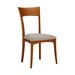 Copeland Furniture Ingrid Side Chair Genuine Leather in Brown | 37.5 H x 19.75 W x 22 D in | Wayfair 8-ING-20-23-Linen Silver