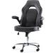 Inbox Zero Chanais Ergonomic Gaming Chair in Gray/Black | 45.87 H x 18.5 W x 19.88 D in | Wayfair 9A7B8A46207443C9948C5001DF8B3EA3