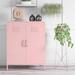 Novogratz Cache 2 - Door Accent Cabinet Metal in Pink | 39.96 H x 31.5 W x 15.8 D in | Wayfair 3384928COM