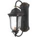 Canora Grey Peale Street - 1 Light Wall Mount Aluminum/Glass/Metal in Black/Gray | 17.13 H x 7.63 W x 10.5 D in | Wayfair