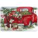 The Holiday Aisle® Pabai Truck Bath Rug Polyester/Memory Foam in Brown/Gray/Red | Wayfair 7412446B2CCC4A1093B96CC3DA27EA56