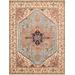"Pasargad Home Serapi Collection Hand-Knotted L. Blue Wool Area Rug- 8' 0"" X 9'11"" - Pasargad Home pb-10blb 8x10"