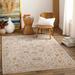 Coromandel 5'3" Round Traditional Updated Traditional Farmhouse Cream/Denim/Light Brown/Light Gray/Medium Gray/Mustard/Olive/Rust/Brick Red/Rust Area Rug - Hauteloom