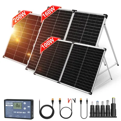 Dokio-Panneau solaire pliable 18V 100W 150W 200W chargeur de cellules 200W avec contrôleur