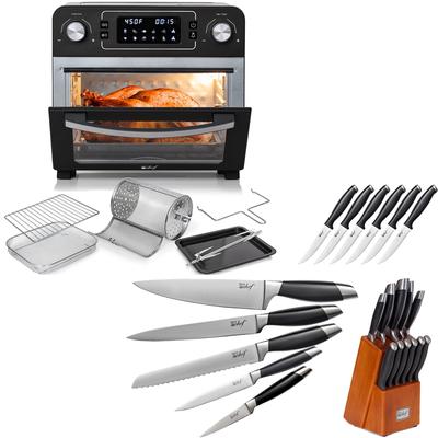 Deco Chef 24QT Countertop Air Fryer Oven and 12 Piece Knife Set