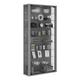 VCM Vitrine »Vitrosa Maxi LED« silber, 59x118x18 cm