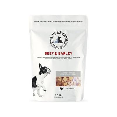 Elixir Kitchens Beef & Barley Freeze Dried Dog & Cat Treats, 3-oz bag