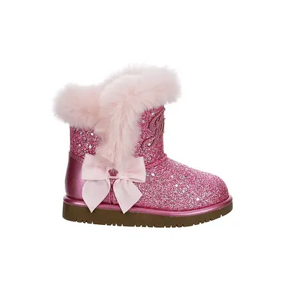 Juicy Couture Girls Infant Lil Windsor Fur Boot