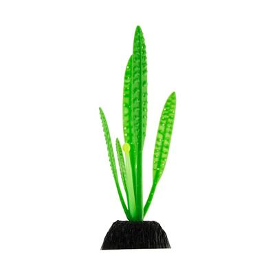 Imagitarium Green Silicone Wavy Fern Aquarium Plant, Small
