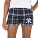 Women's Concepts Sport Navy/Gray New York Yankees Ultimate Flannel Shorts