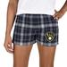 Women's Concepts Sport Navy/Gray Milwaukee Brewers Ultimate Flannel Shorts