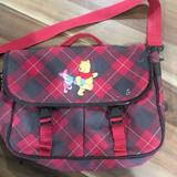 Disney Other | Disney Winnie The Pooh And Piglet Book Bag | Color: Gray/Red | Size: Osbb