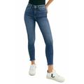 Free People Jeans | Free People Women's Frayed-Hem Skinny Capri Jeans Denim Blue Size 24, $78 Nwt | Color: Blue | Size: 24