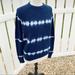 American Eagle Outfitters Sweaters | 3/$20 Aeo Blue Bleached Striped Sweater Men’s Size Small | Color: Blue/White | Size: S