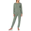 Emporio Armani Women's Basic Cotton Pajama Set, Laurel, L (Pack of 2)