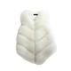 Skrsila Women's Gilet Faux Fur Winter Warm Fluffy Sleeveless Jacket Elegant Faux Fur Waistcoat