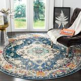 White 36 x 0.35 in Area Rug - Langley Street® Hertzler Oriental Navy/Light Blue Area Rug | 36 W x 0.35 D in | Wayfair