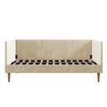 Mercer41 Chadlee Daybed Wood/Upholstered/Polyester in Brown | 33 H x 41.5 W x 78 D in | Wayfair 26D94EF154C44898A91382307F27A8A4