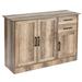 Latitude Run® 43.5" Wide 2 Drawer Sideboard Wood in Brown | 31 H x 43.5 W x 16 D in | Wayfair A2AA8CDED111497DA2FD6FBEDBA4E0F7