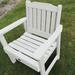 Birch Lane™ Ryder Patio Chair Plastic in Gray/White | 34.7 H x 27.2 W x 24.2 D in | Wayfair 0944B0D5AF7544029324CDDCB6C545F0