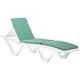 Harbour Housewares 1x Green 180cm x 50cm Sun Lounger Cushion - Replacement Outdoor Garden Patio Sunbed Chair Pad - Master Range Cushion Only