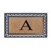 A1HC Rubber and Coir X Large Monogrammed Double Doormat, 30"X48"