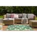 SPOTTED LAUREL DARK GREEN Outdoor Rug By Becky Bailey