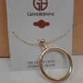 Giani Bernini Jewelry | Giani Bernini 18k Gold Over Sterling Silver Circle Pendant Bnwt $71.00 | Color: Gold | Size: Os