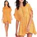 Free People Dresses | Free People Mustard Yellow Floral Smock Mini Dress | Color: Yellow | Size: L